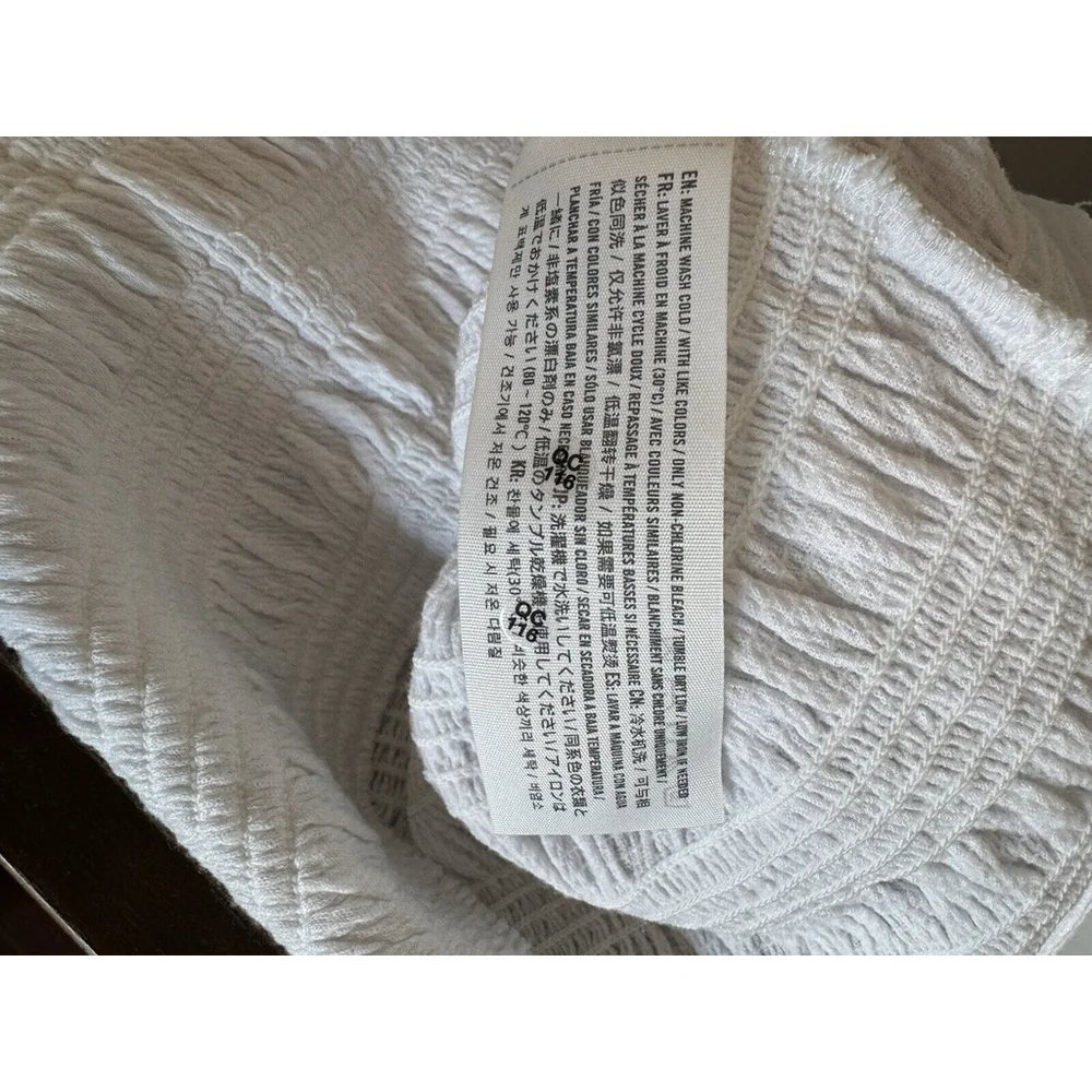 abercrombie fitch Cropped Ruched With 3/4 Sleeve Top NWT